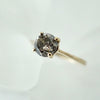1ct Grey Diamond Solitaire Ring