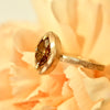 Cognac Marquise Diamond Engagement Ring - Natural Fancy Brown Diamond Ring