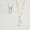 Genuine Aquamarine Briolette Necklace