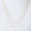 Adjustable 20" Gold Cable Chain