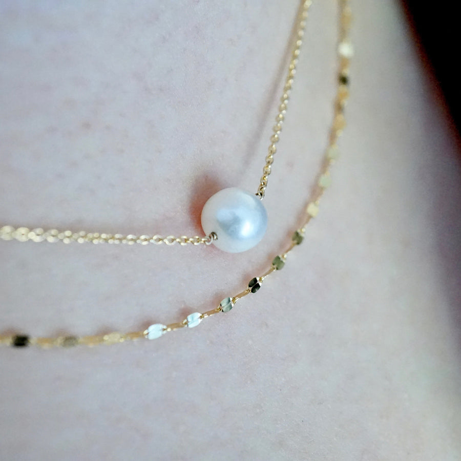  Simple Pearl Chain Necklace