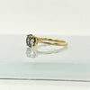Salt and Pepper Diamond Ring, Grey Diamond Engagement Ring
