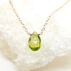August Birthstone Floating Necklace