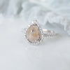 Pear Shape Champagne Diamond Ring
