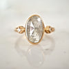 Grey Rose Cut Diamond Engagement Ring