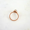 Brown Pear Diamond Engagement Ring
