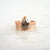 Brown Pear Diamond Engagement Ring - Rose Gold Engagement Rings - Rose Cut Ring Size 6 1/2