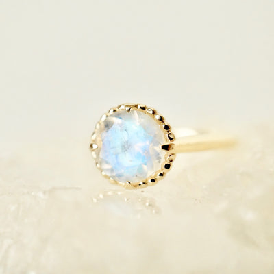 Unique Moonstone Engagement Ring