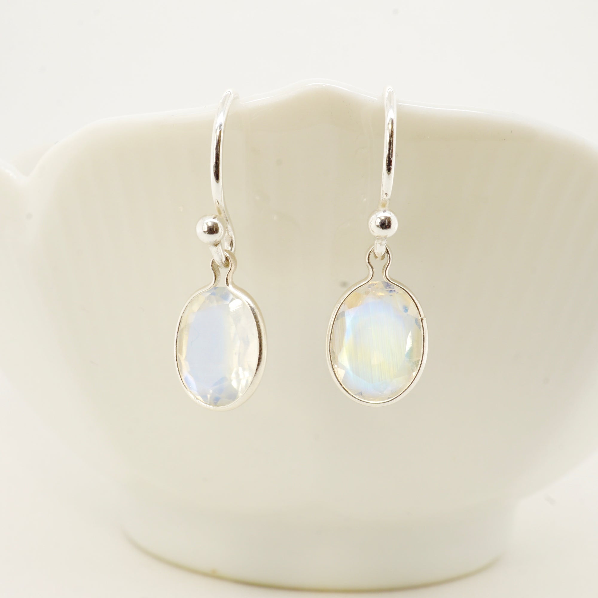 Rainbow Moonstone Earrings, 925 Sterling Silver Earrings, Teardrop Gemstone  Earrings, Moonstone Jewellery, Crystal, Australia Seller - Etsy