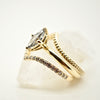 Grey diamond Engagement Ring