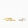 Diamond Bar Stud Earring - Diamond Stick Earrings - Bar Stud Earrings - Diamond Stud Earrings