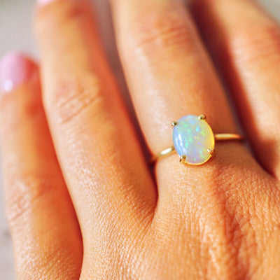 Ethiopian Opal Gem Ring