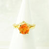 Sunstone Solitaire Ring