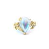 Pear Moonstone Diamond Ring