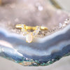 Marquise Opal and Diamond Arc Ring - Opal Crown Diamond Ring