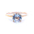 Genuine Aquamarine Ring 14k Gold - Women's Classic Aquamarine Ring - Simple Aquamarine Ring