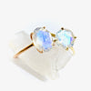 Oval Moonstone Solitaire Ring