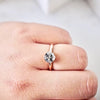 Salt and Pepper Diamond Engagement Ring
