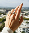 Natural Grey Diamond Wedding Ring White Gold