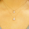 Moonstone Gold Pendant Necklace