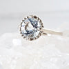 Genuine Aquamarine Engagement Ring