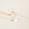Delicate Moonstone Pendant - Moonstone Bezel Pendant in Gold or Silver - Dainty Moonstone Necklace