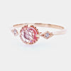 Pink Sapphire Diamond Compass Ring