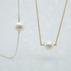 Simple Pearl Chain Necklace
