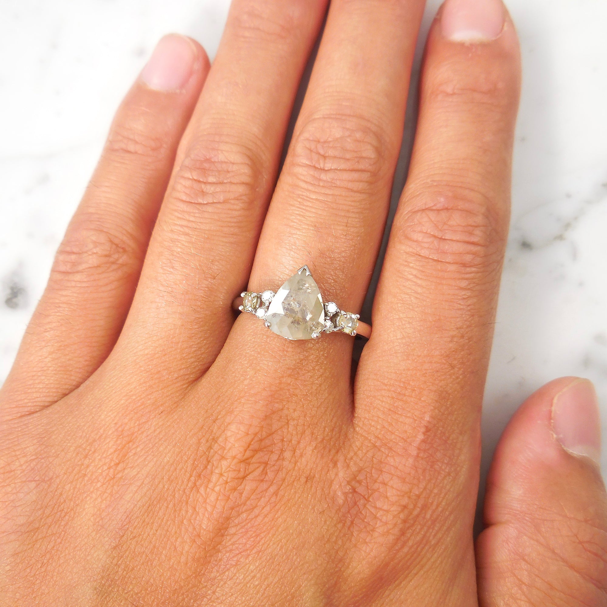 0.95ct Rey Rose Cut Round GIA-Certified Diamond Engagement Ring – Valerie  Madison
