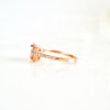 Princess Diamond Rose Gold Ring