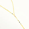 14k Gold Lariat Necklace