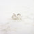 Grey Diamond Stud Earrings - Inverted Diamond Earrings - Inverted Diamond Ring