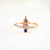 Champagne Pear Diamond Statement Ring - Women's Rose Gold Stacking Diamond Ring Size 6 1/2