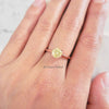 1 carat Yellow Diamond Rose Gold Ring