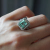 Vintage Emerald Diamond Ring