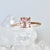 1 Carat Natural Pink Sapphire 14k Rose Gold Ring - Diamond Alternative Sapphire Engagement Ring